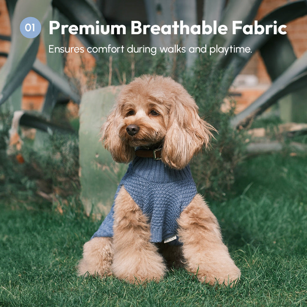 Knit Pet Sweater in Breathable Acrylic Fiber