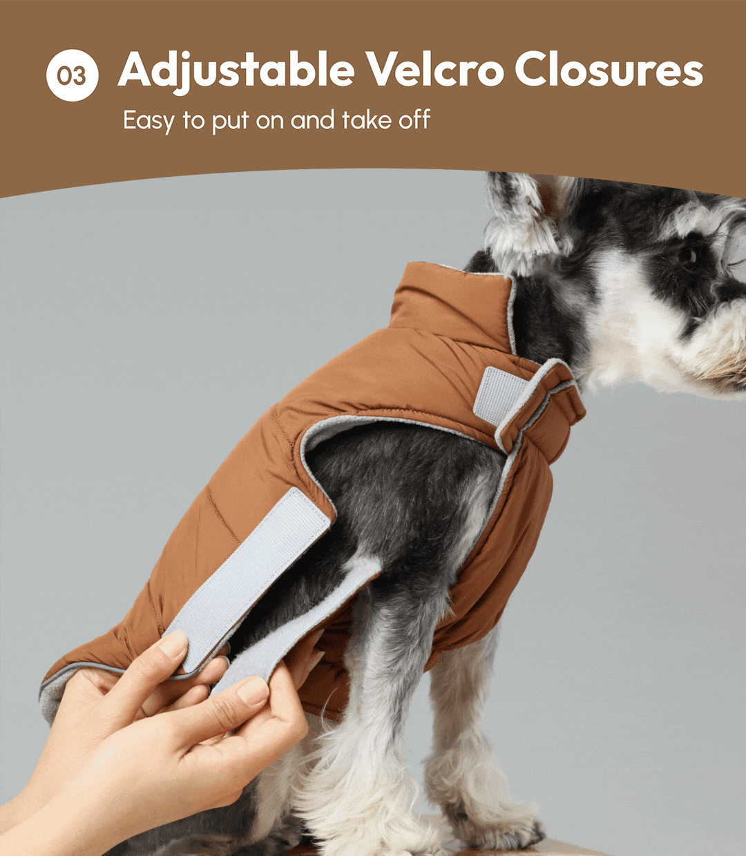 Reversible Dog Jacket with Polar Fleece Lining and Reflective Trim