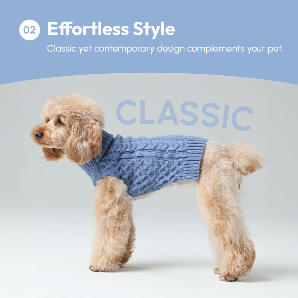 Knit Pet Sweater in Breathable Acrylic Fiber