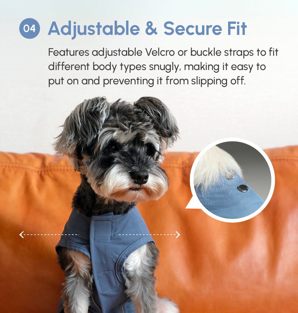 Lightweight Reflective Pet Raincoat with Adjustable Straps