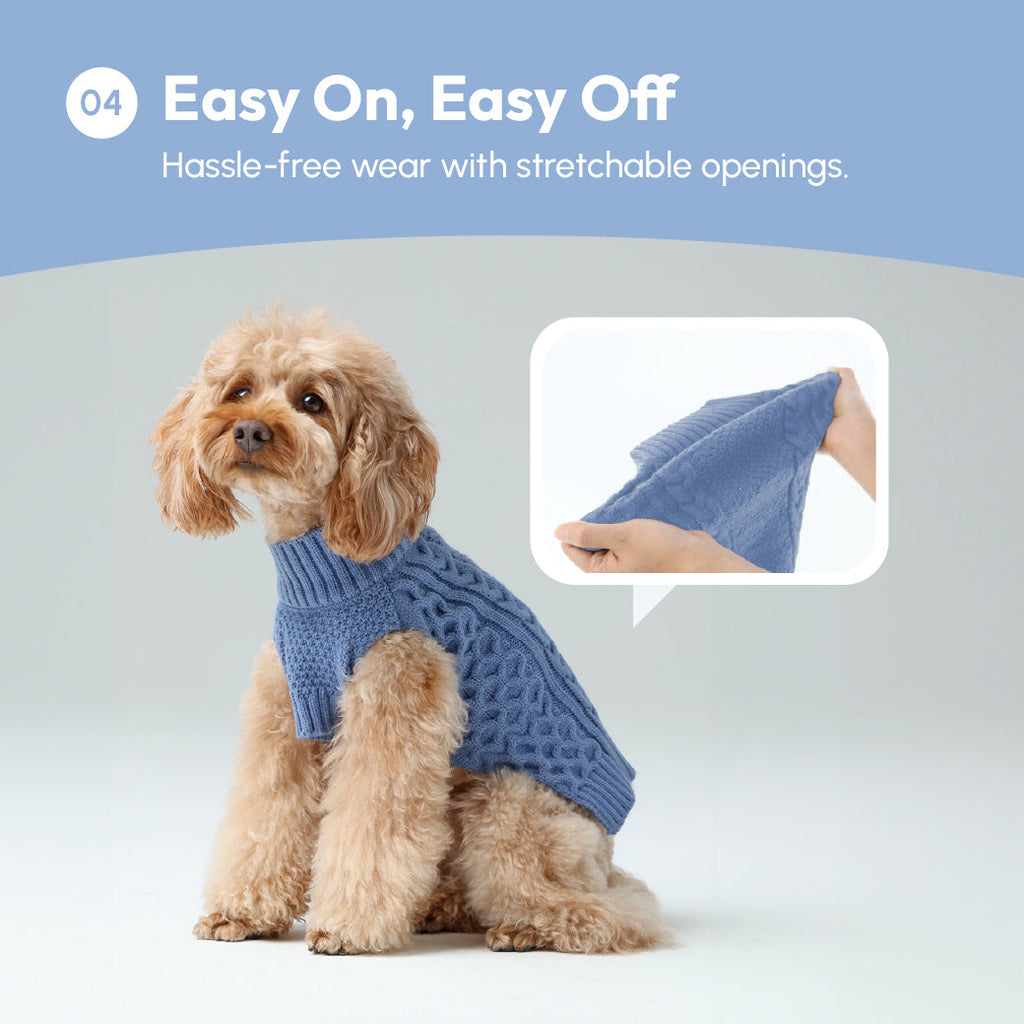 Knit Pet Sweater in Breathable Acrylic Fiber