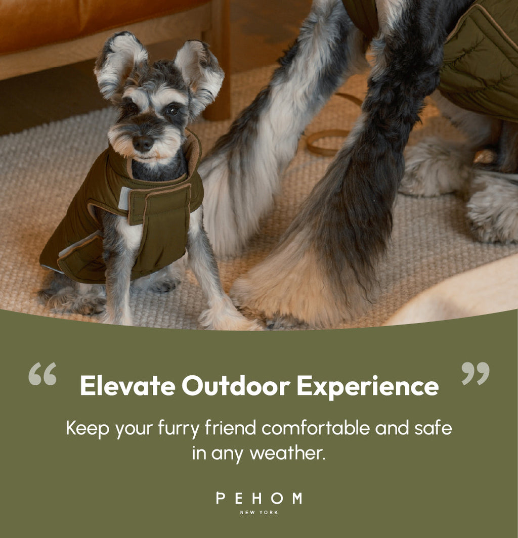Reversible Dog Jacket with Polar Fleece Lining and Reflective Trim