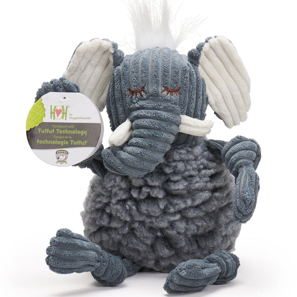 HuggleFleece FlufferKnotties Dog Toy with Knotted Limbs and Squeakers