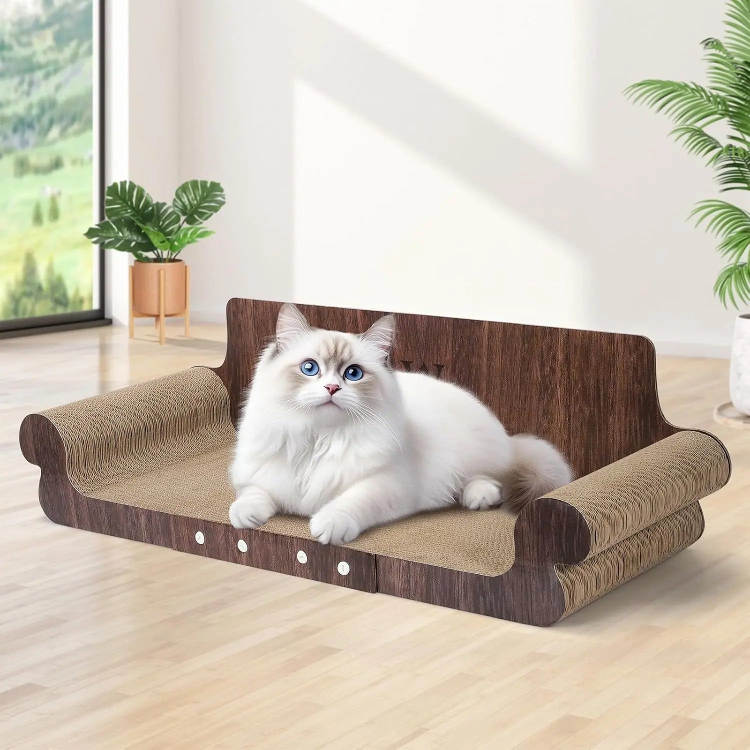 Extra Large Modern Cat Scratcher Bed & Lounge