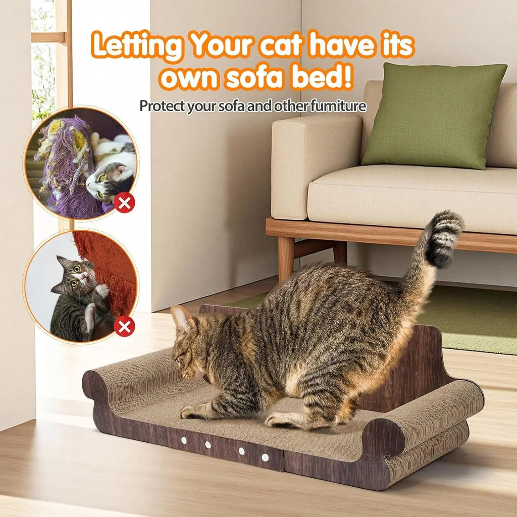 Extra Large Modern Cat Scratcher Bed & Lounge