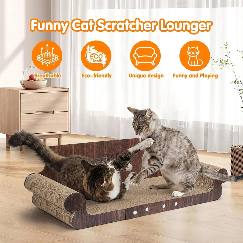 Extra Large Modern Cat Scratcher Bed & Lounge