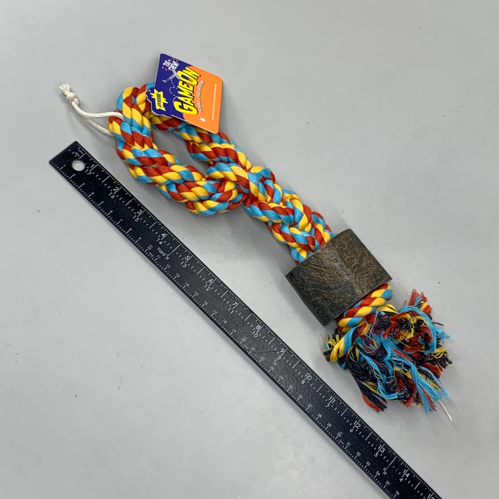 JOYHOUND Rope and Water Buffalo Horn Dog Toy 2-Pack