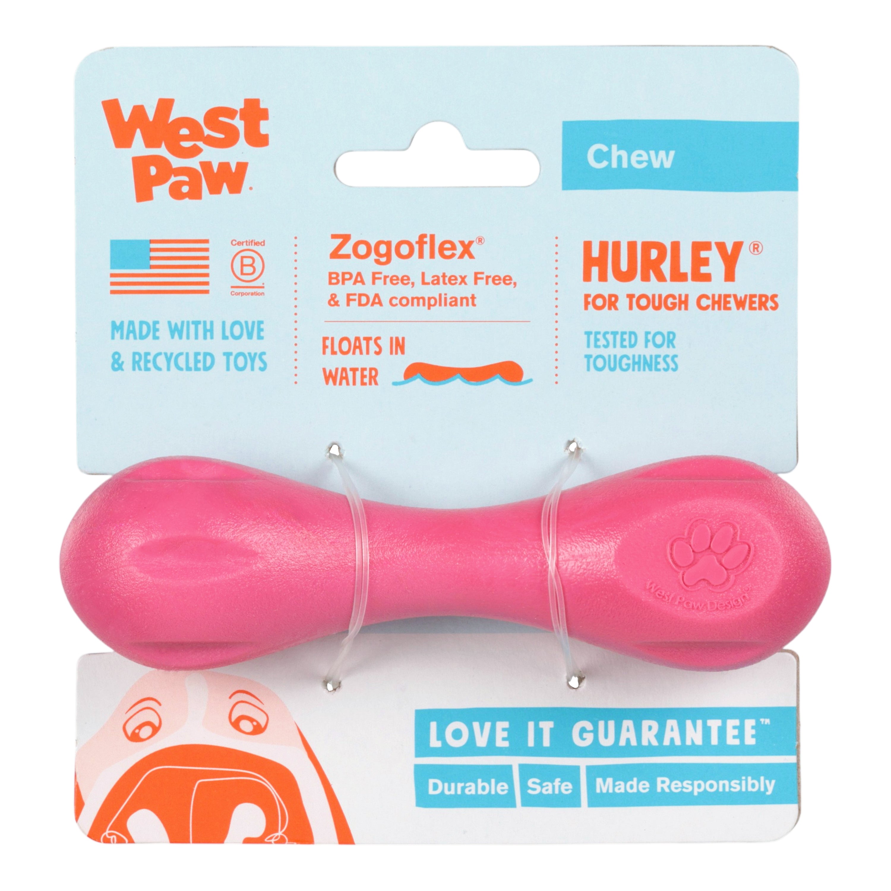 Hurley Durable Dog Bone Toy for Strong Chewers
