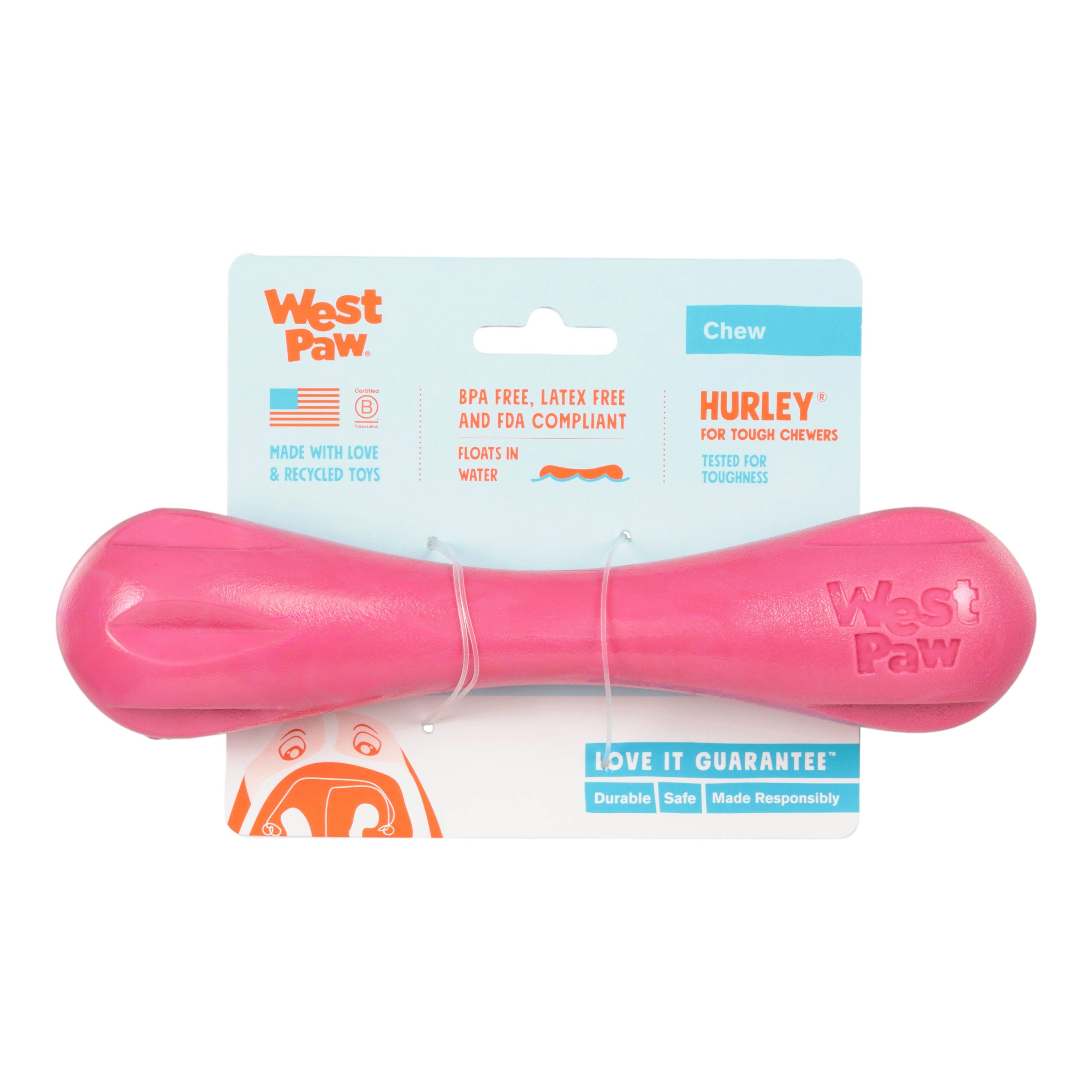 Hurley Durable Dog Bone Toy for Strong Chewers
