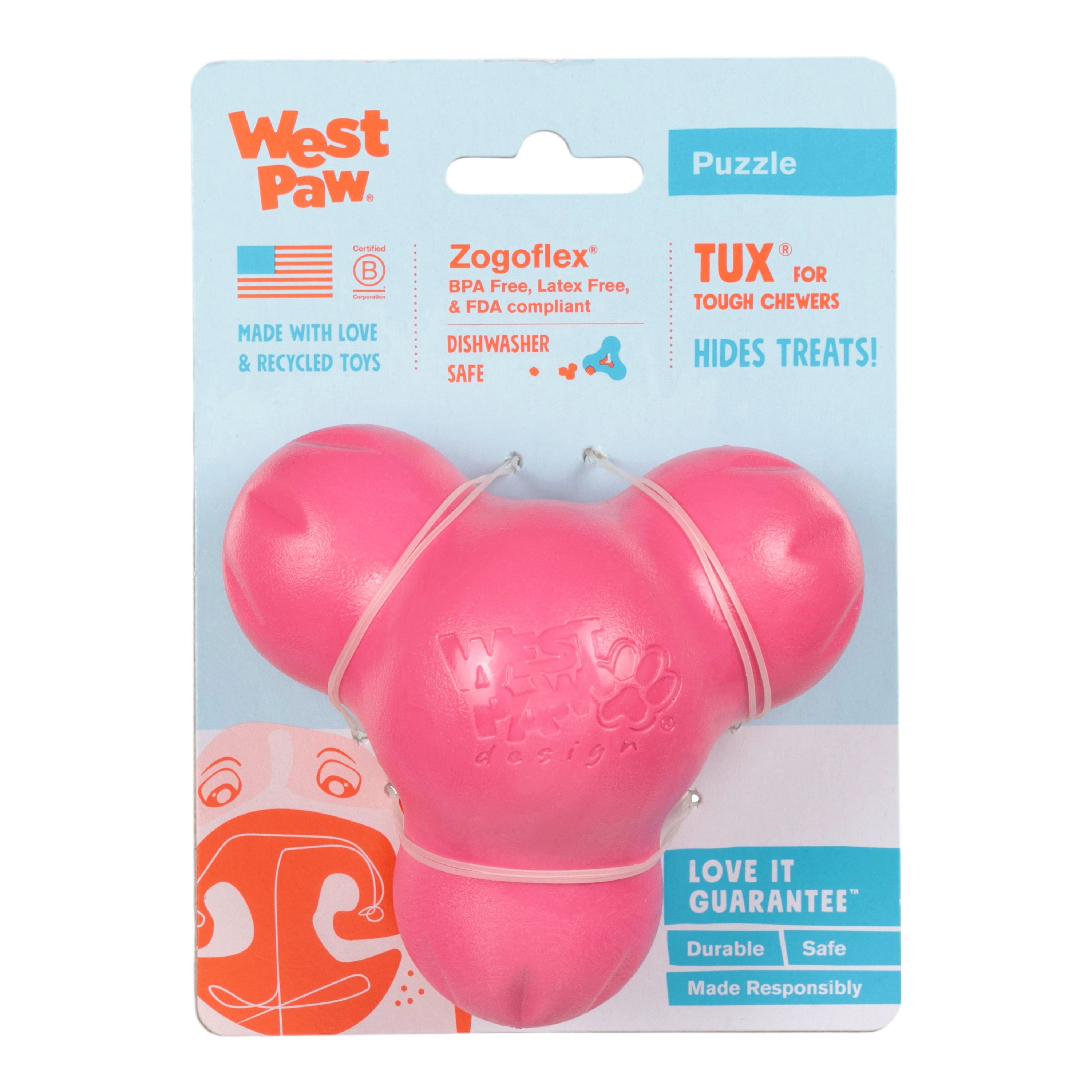 Tux Durable Treat Toy for Strong Chewer Dogs
