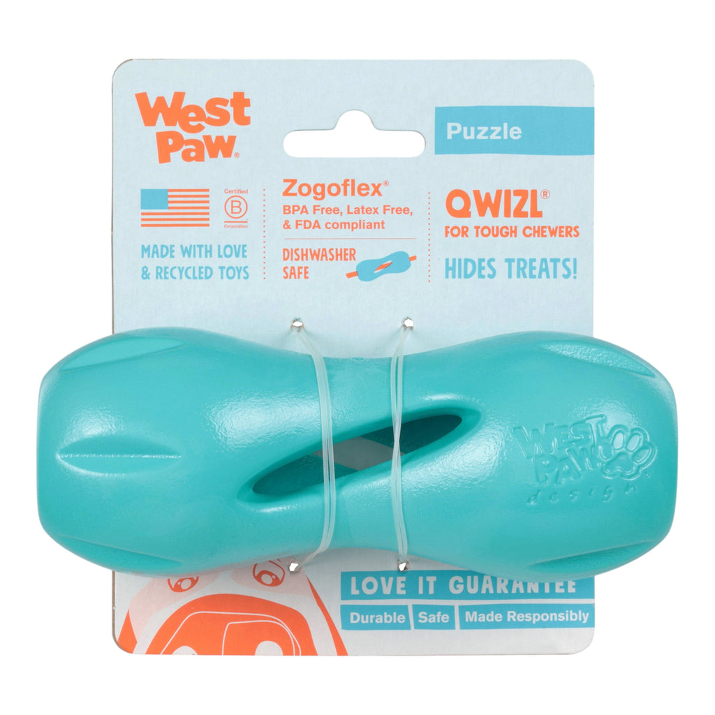 Qwizl Durable Treat Toy for Strong Chewer Dogs