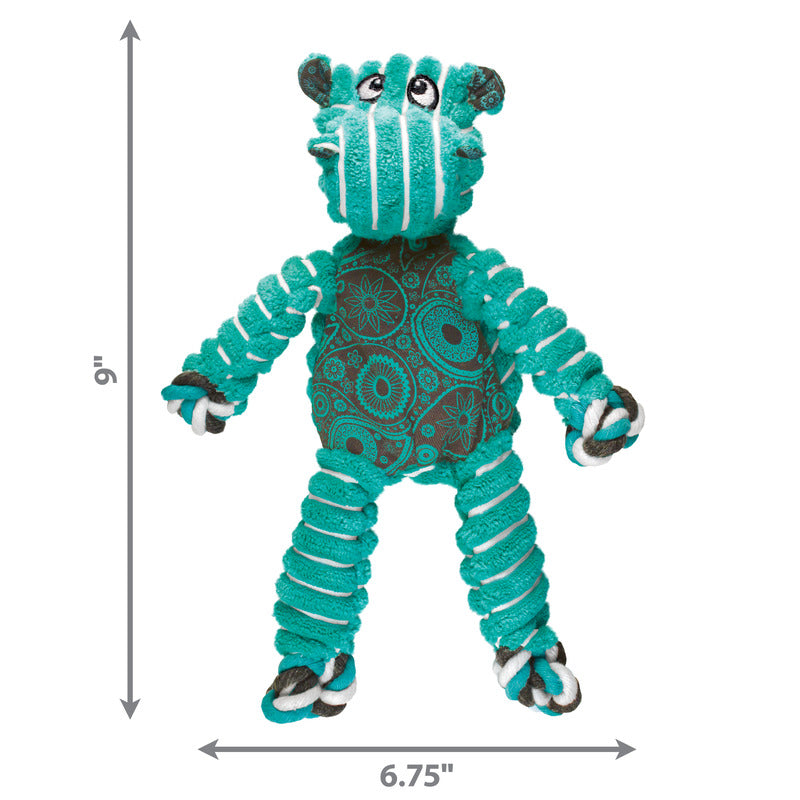 KONG Floppy Knots Dog Toy with Knotted Rope and Squeaker