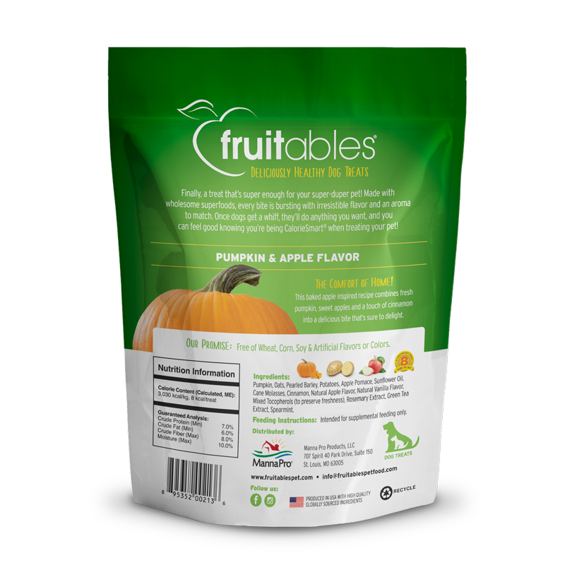 Pumpkin & Apple Crunchy Dog Treats with Cinnamon