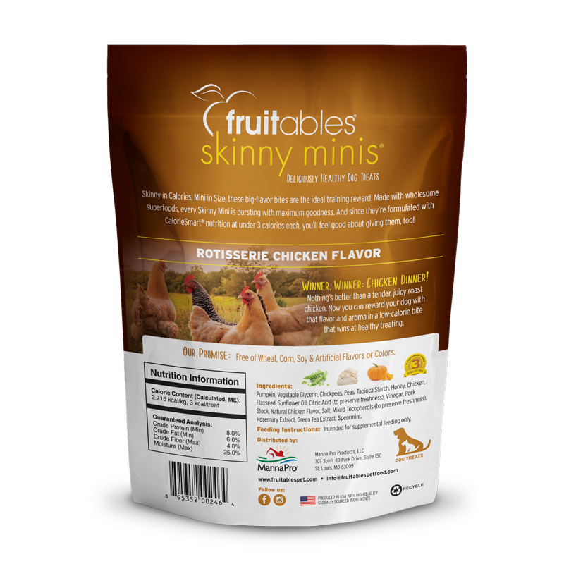 Roast Chicken Mini Dog Treats with Pumpkin & Flaxseed, Grain-Free