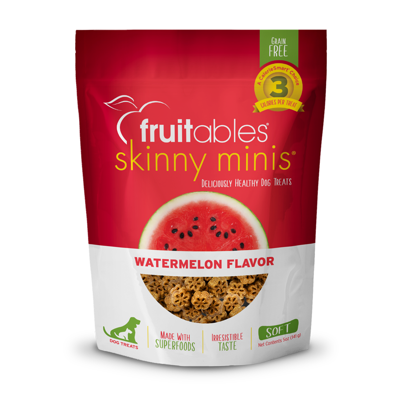Watermelon Mini Grain-Free Dog Treats, Low Calorie, 3 Cal Each