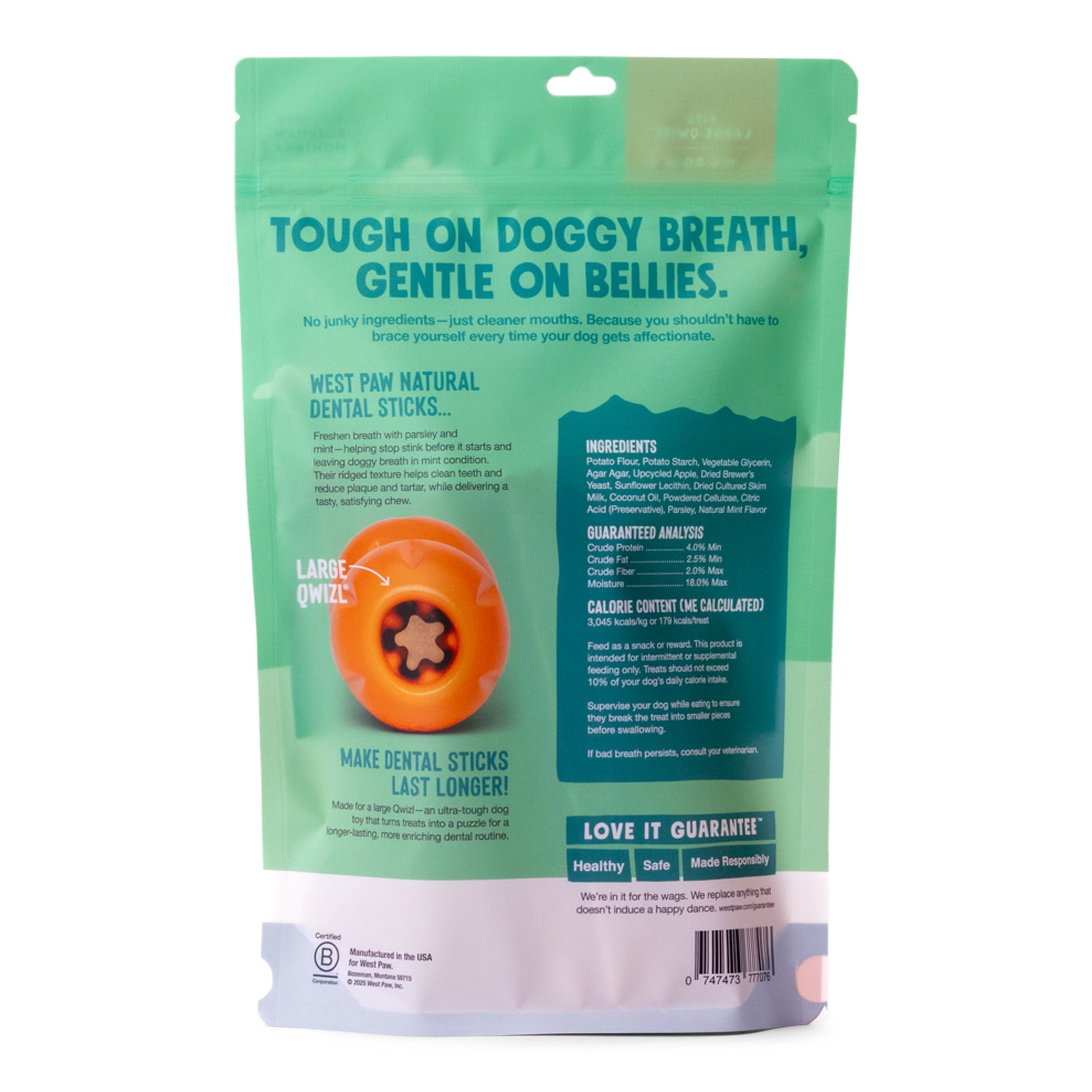Dog Dental Sticks with Parsley, Mint & Upcycled Apple
