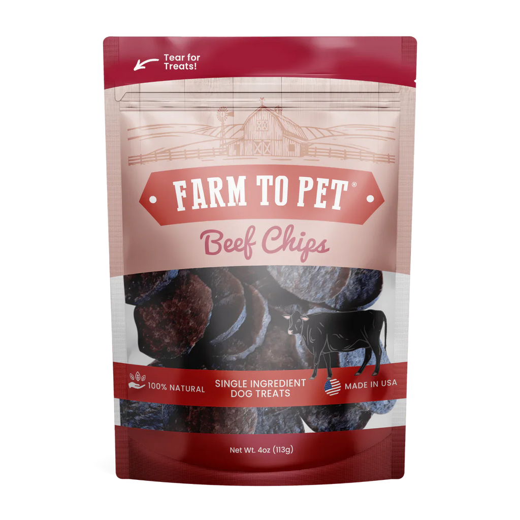 Beef Chips Dog Treats – Single Ingredient, All-Natural