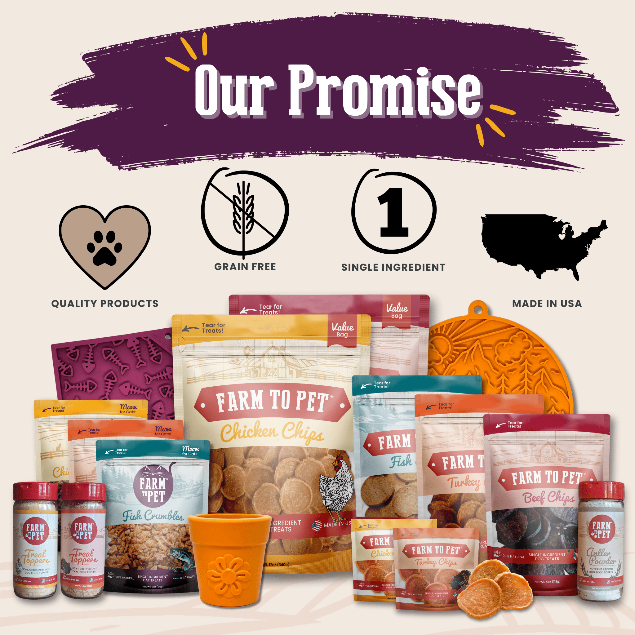 Farm to Pet Turkey Crumbles Cat Treats, Single Ingredient