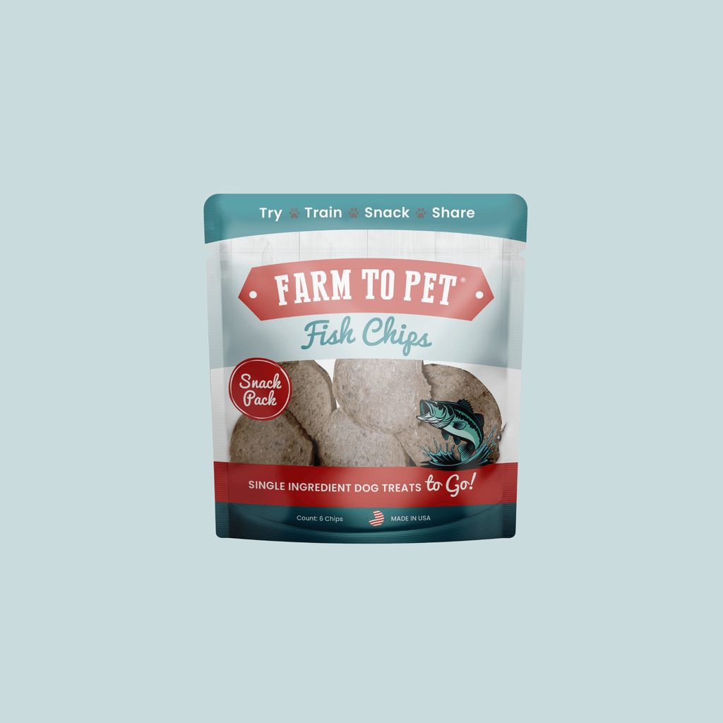 Walleye Fish Chip Snack Pack for Dogs & Cats, 6 Pieces