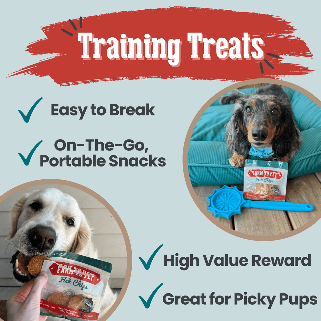 Walleye Fish Chip Snack Pack for Dogs & Cats, 6 Pieces