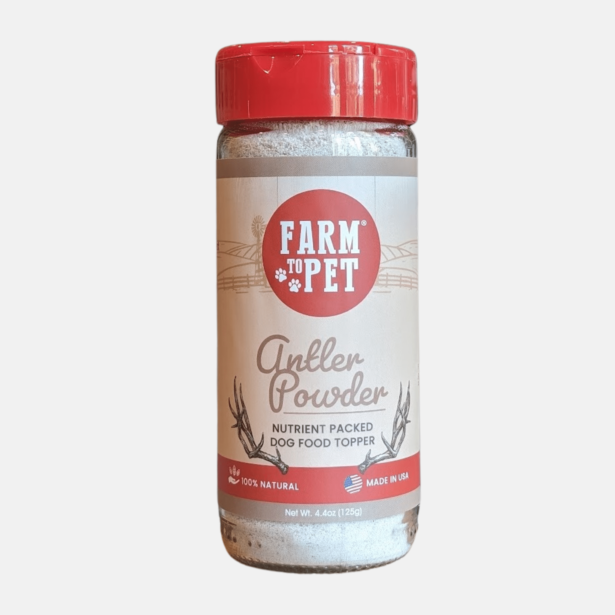Organic Elk Antler Powder Meal Topper for Dogs and Cats