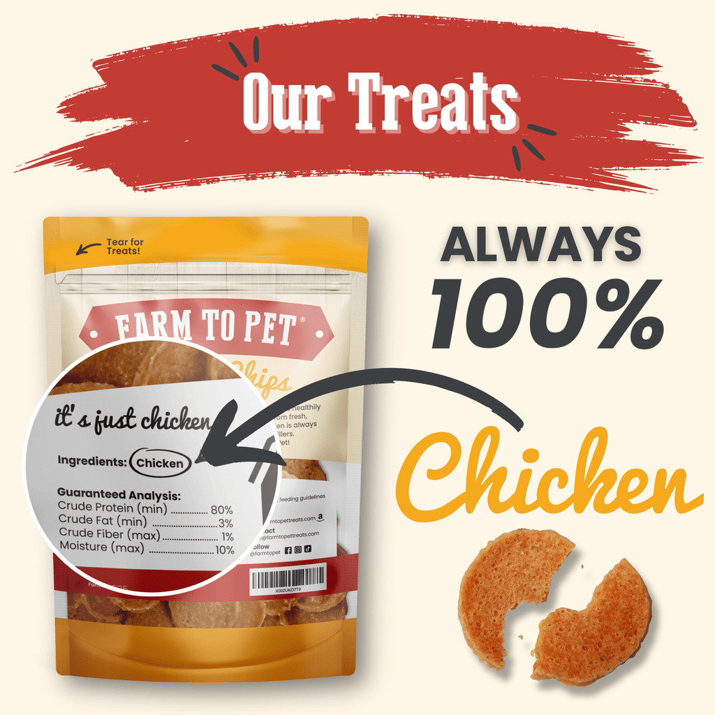 Chicken Chips Dog Treats – Single Ingredient, USA Made