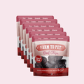 Beef Chip Snack Pack Bundle for Dogs & Cats, 6-Pack