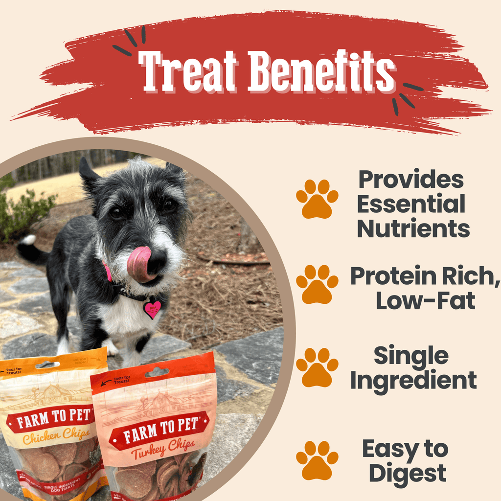 Turkey and Chicken Chip Dog Treat Duo – Single Ingredient