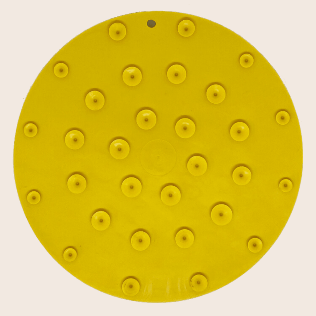 Suction Cup Lick Mat for Dogs and Cats, 8" Diameter, USA-Made Rubber