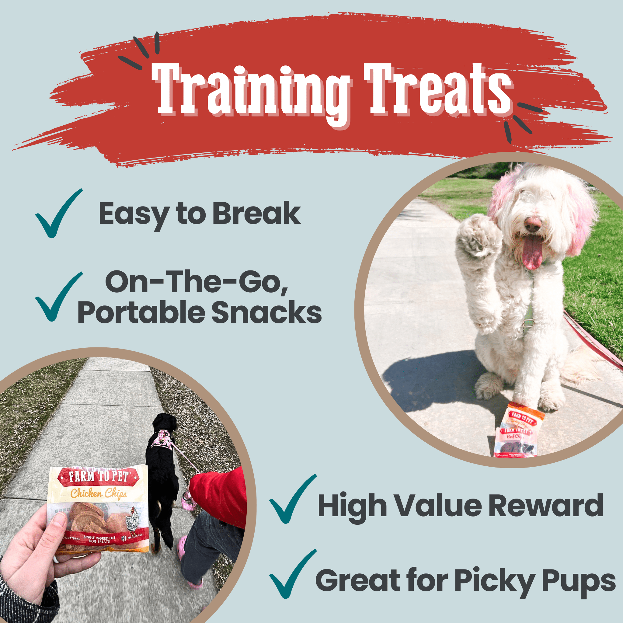 Puppy Pack Single-Ingredient Treats – Chicken, Beef, Fish & Turkey