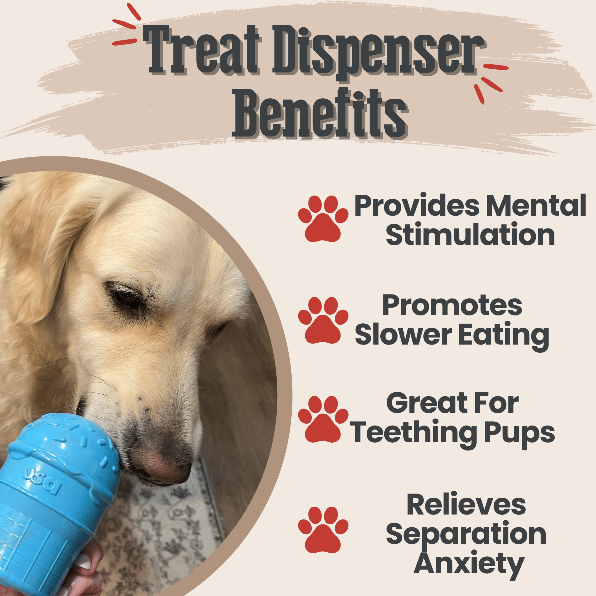 SodaPup Dog Treat Dispenser for Medium to Large Dogs
