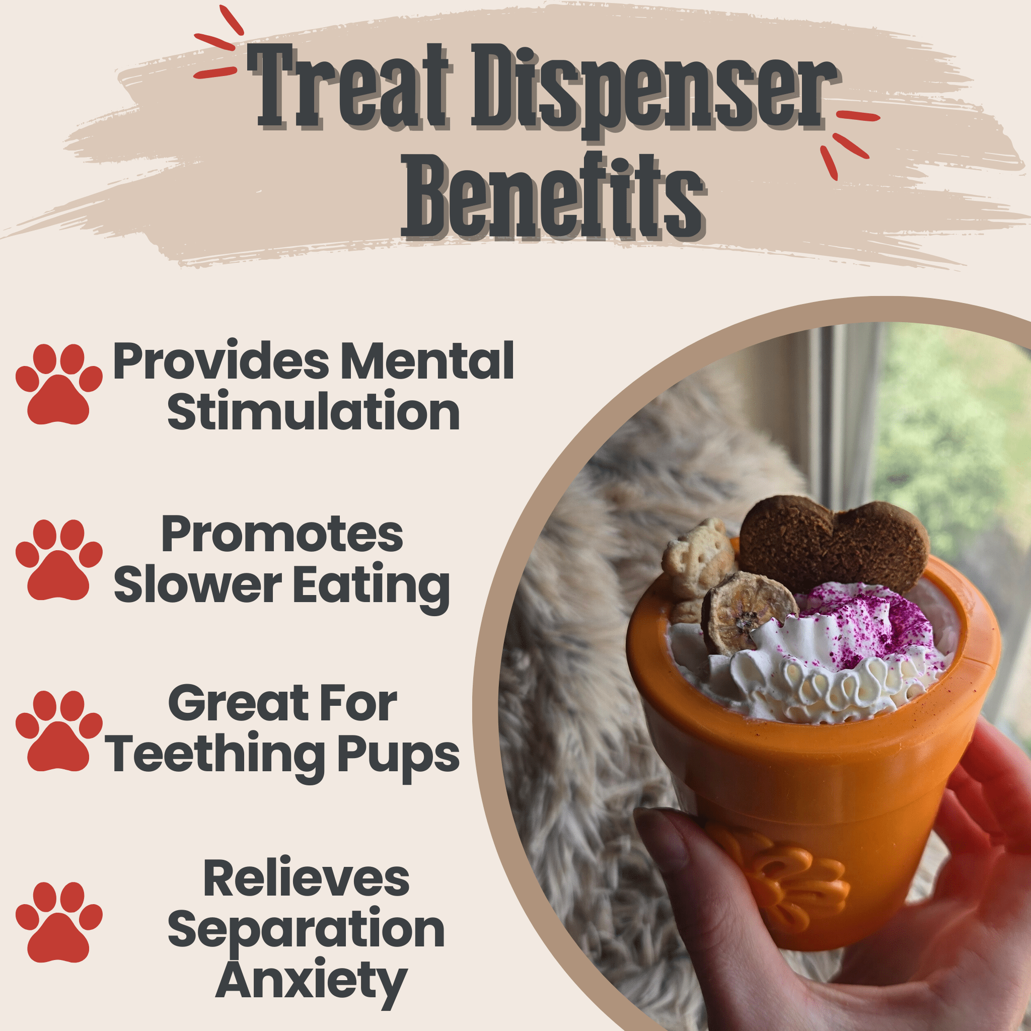 SodaPup Dog Treat Dispenser for Medium to Large Dogs