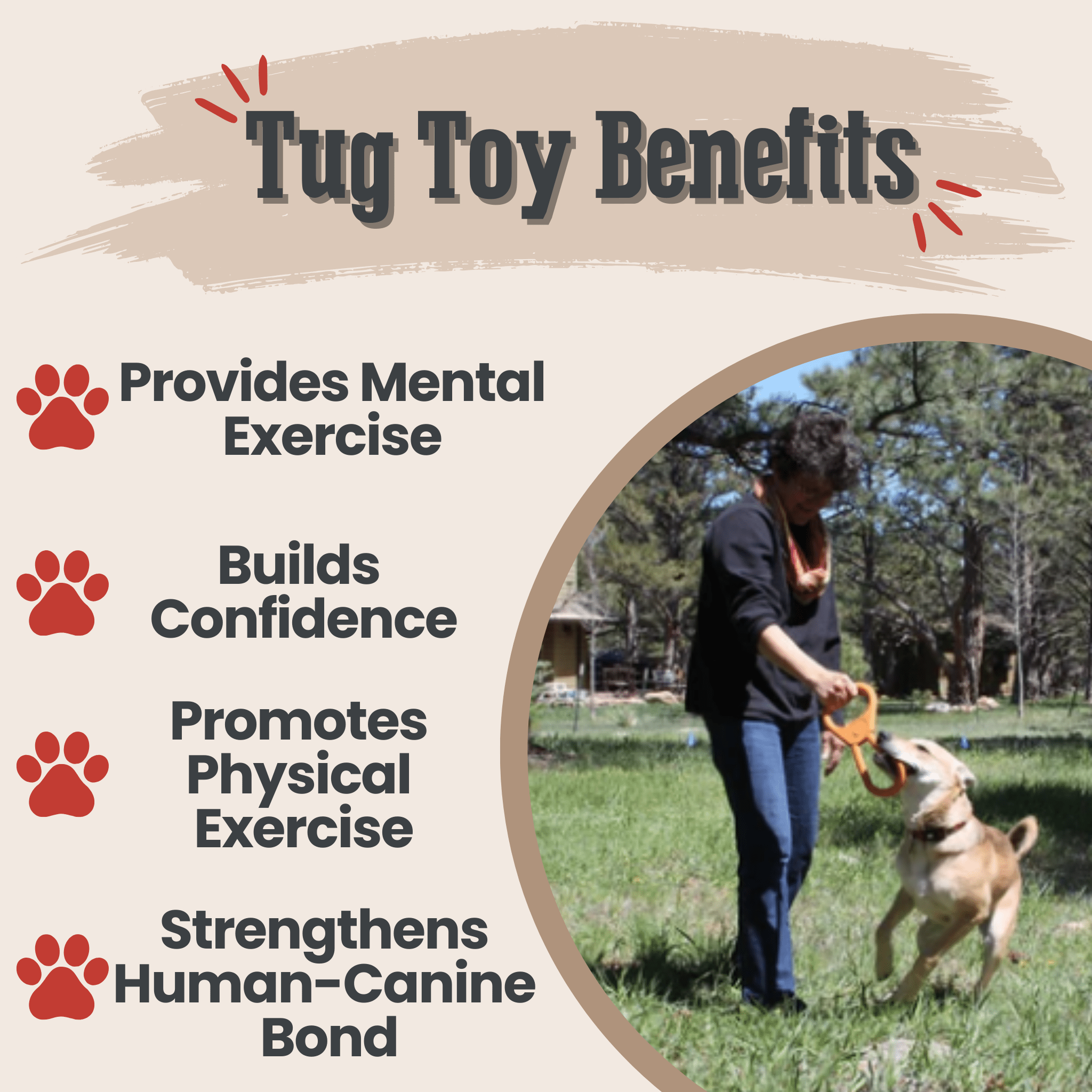 Durable USA-Made Dog Tug Toy for Interactive Play