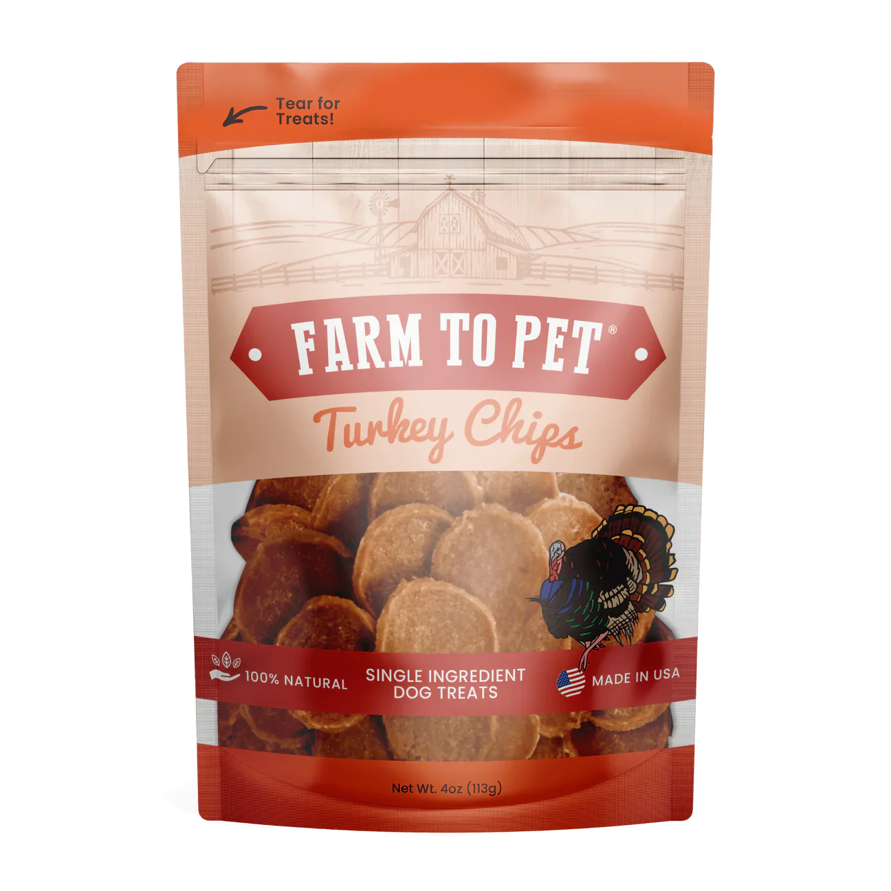 Turkey Chips Single-Ingredient Dog and Cat Treats