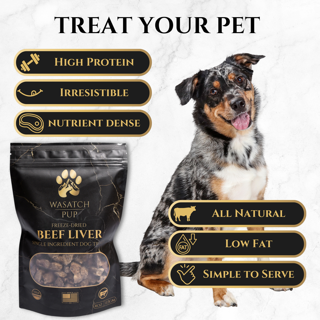 Freeze-Dried Beef Liver Dog Treats, Single Ingredient