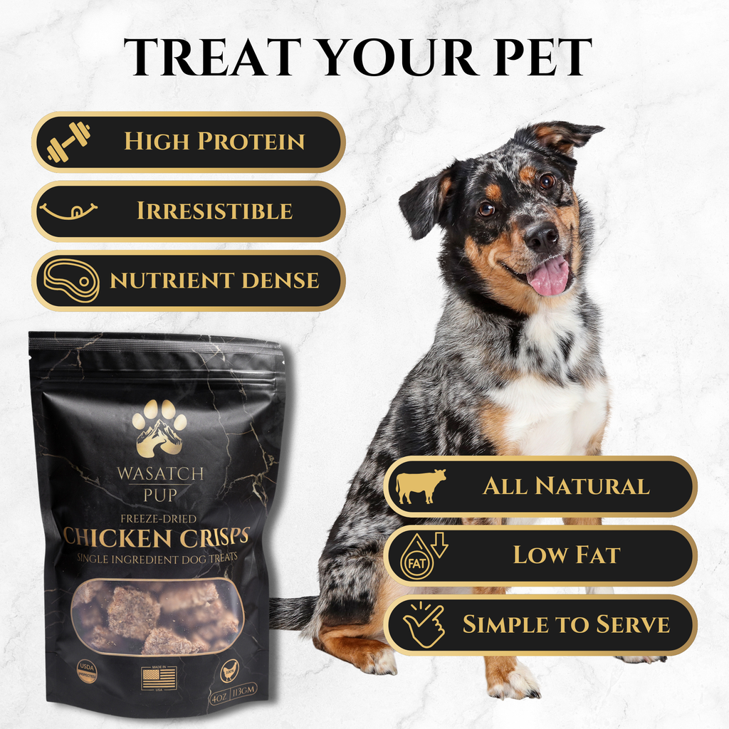 Chicken Crisps Freeze-Dried Single-Ingredient Pet Treats