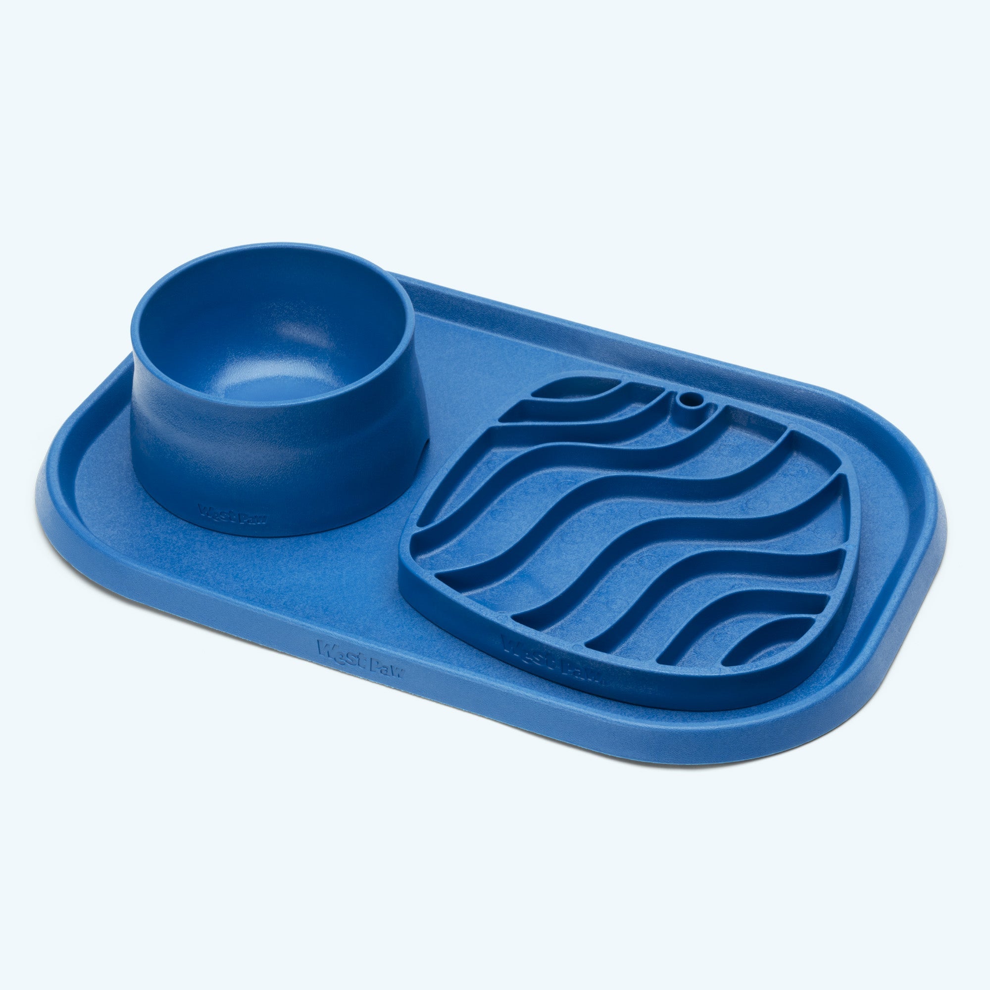 Dog Placemat with Raised Edges – Kelp or Tropic Red