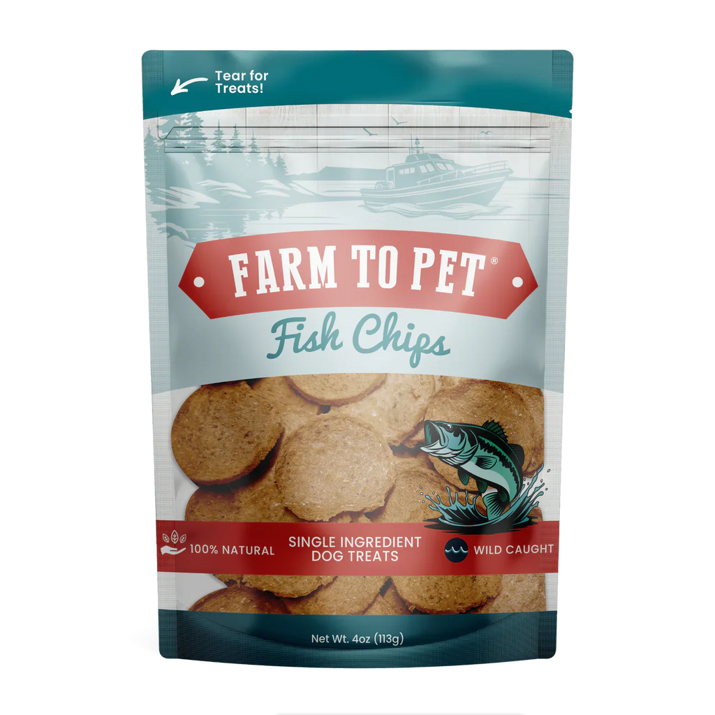 Fish Chips Dog & Cat Treats – 100% Lake Erie Walleye