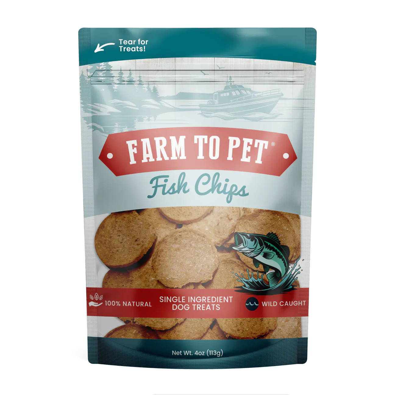 Fish Chips Dog & Cat Treats – 100% Lake Erie Walleye
