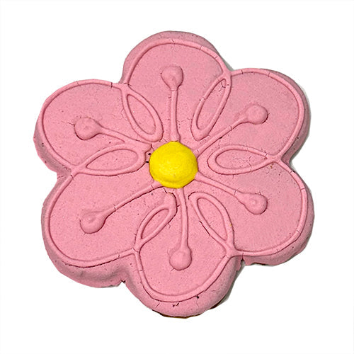 Large Peanut Butter Flower Dog Treat, All-Natural, Case of 12