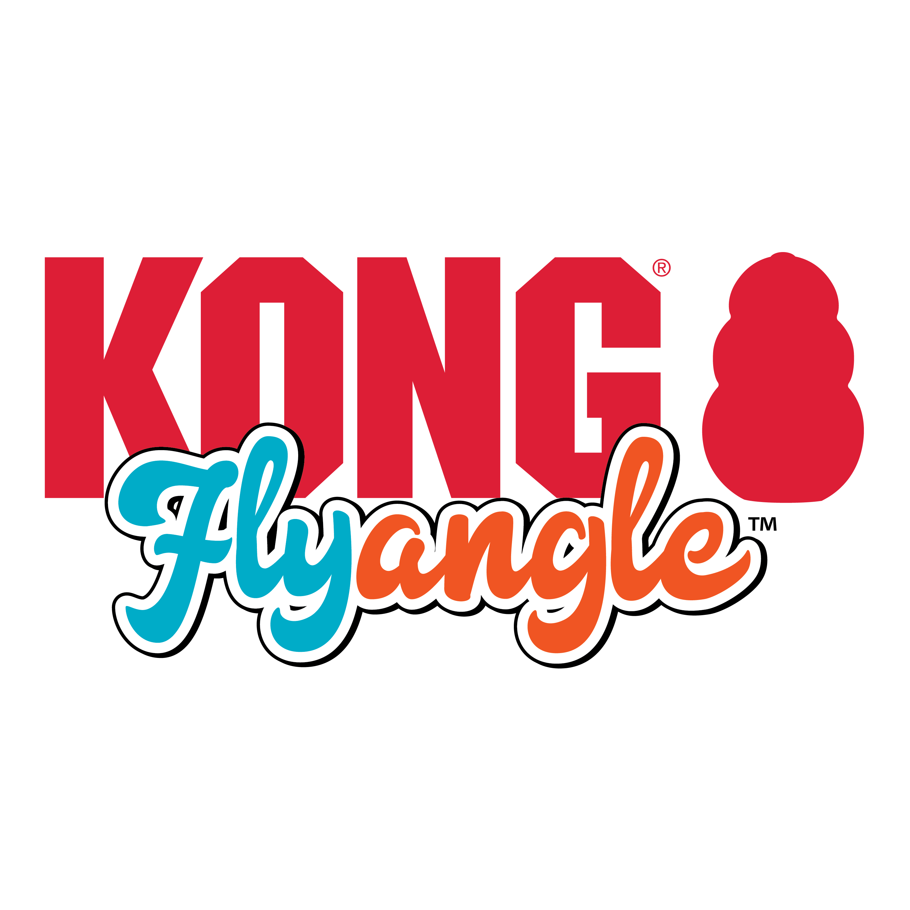 KONG Flyangle Tri-Handled Dog Fetch and Tug Toy