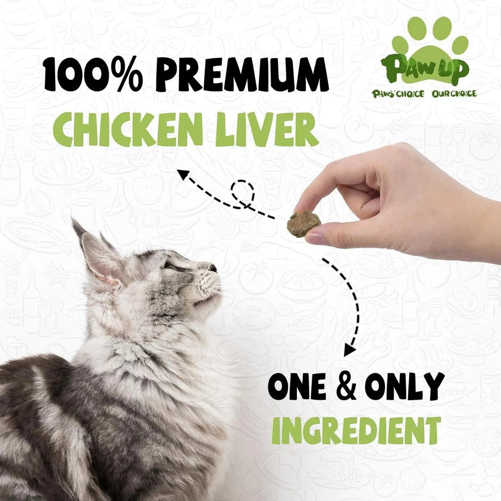 Freeze-Dried Chicken Liver & Heart Treats for Dogs and Cats 2.1 oz