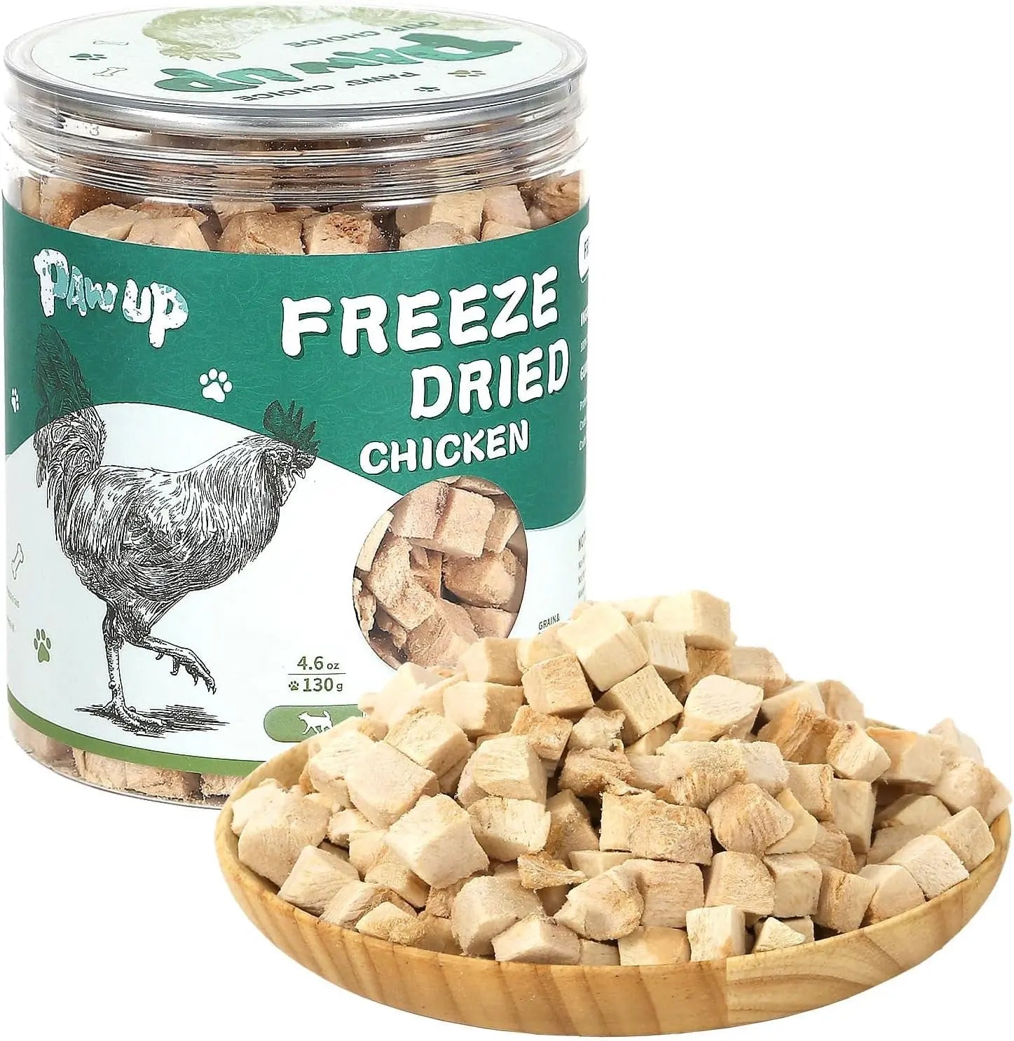 Freeze-Dried Chicken Liver & Heart Treats for Dogs and Cats 2.1 oz