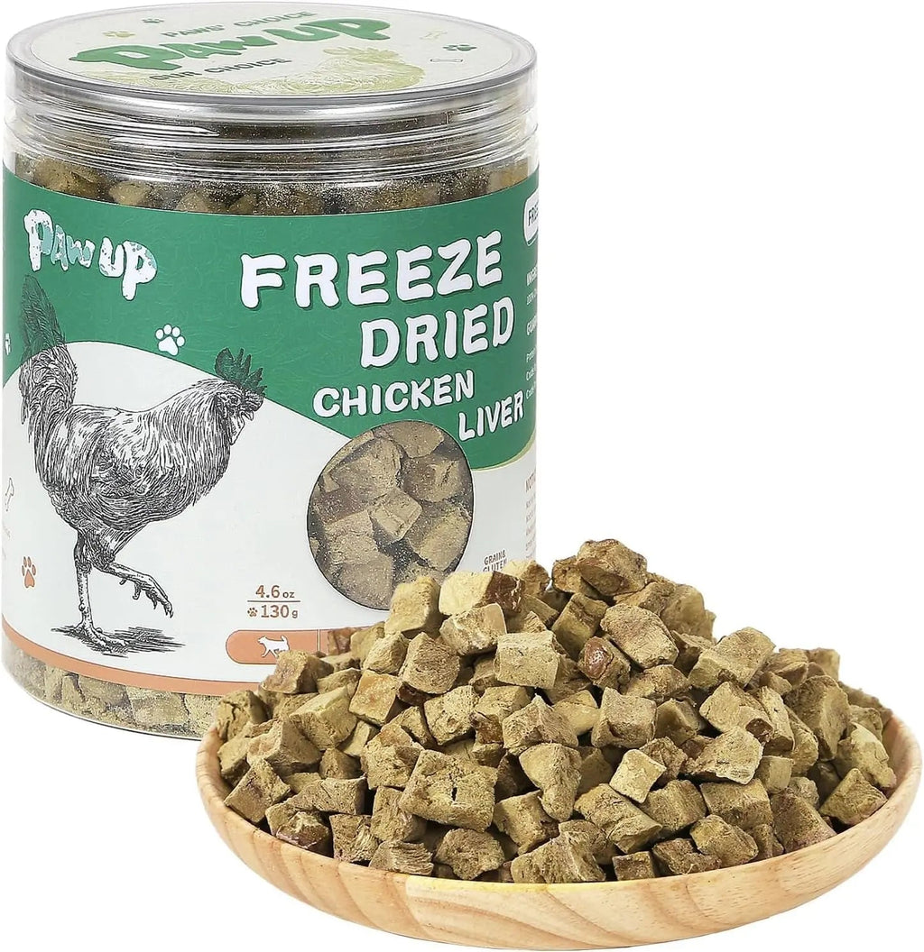 Freeze-Dried Chicken Liver & Heart Treats for Dogs and Cats 2.1 oz