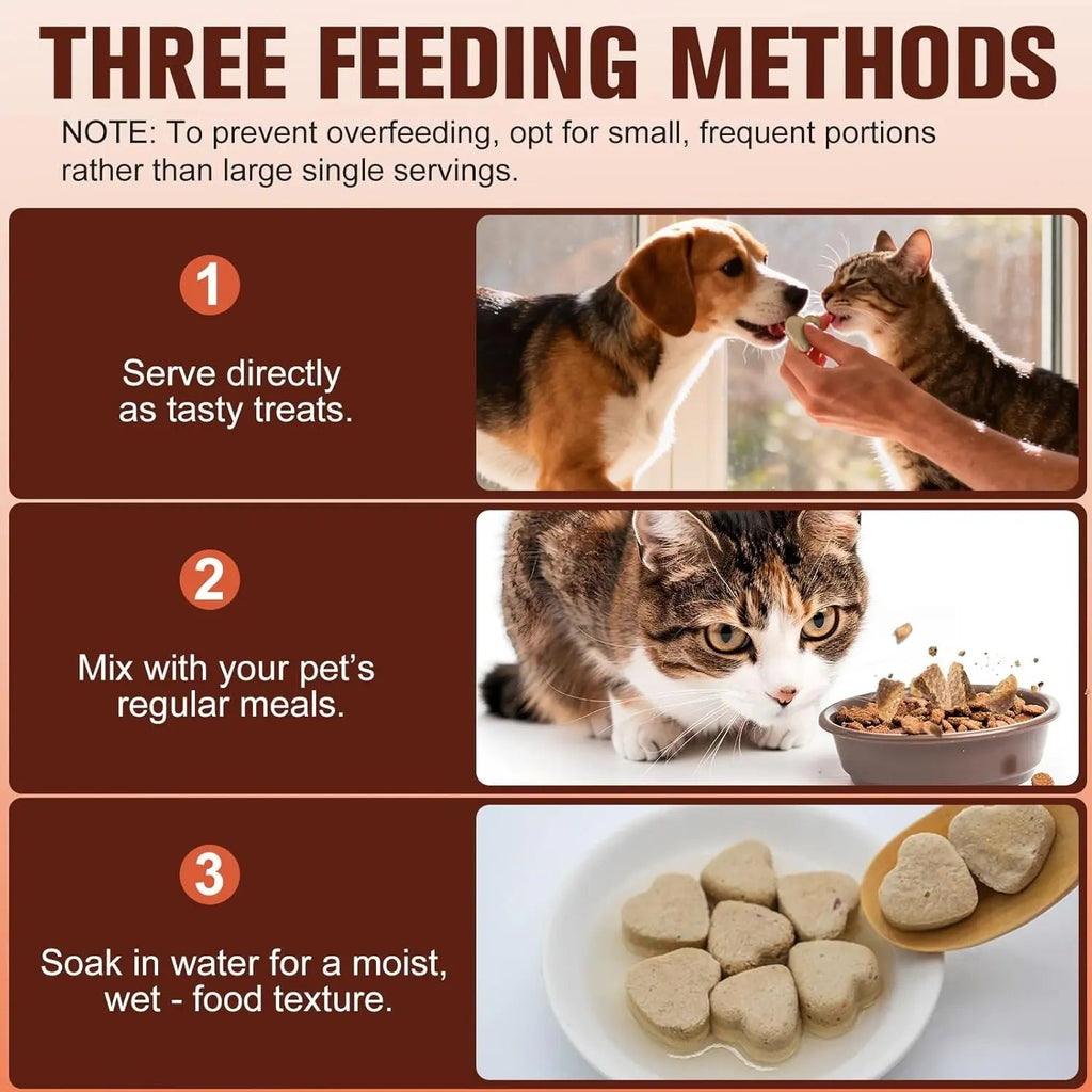 Freeze-Dried Chicken & Salmon Bites for Dogs and Cats