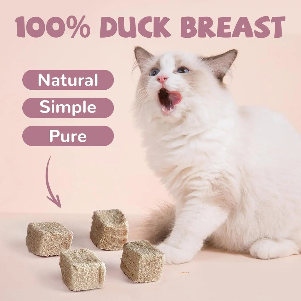 Freeze-Dried Free-Range Duck Breast Treats for Dogs & Cats