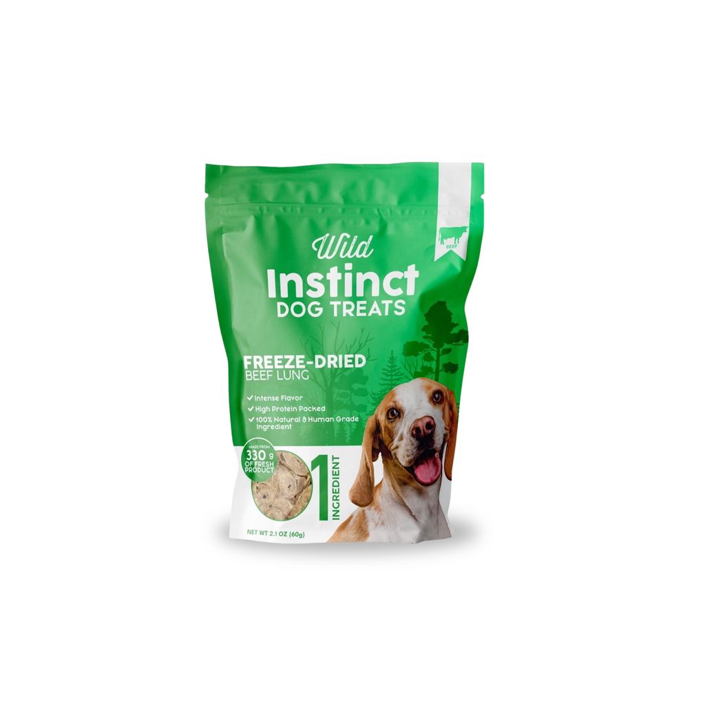 Freeze-Dried Beef Lung Dog Treats, Single Ingredient, 60g