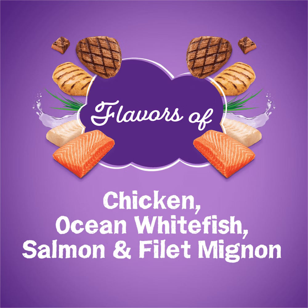 Adult Cat Food with Chicken, Ocean Whitefish, Salmon & Filet Mignon