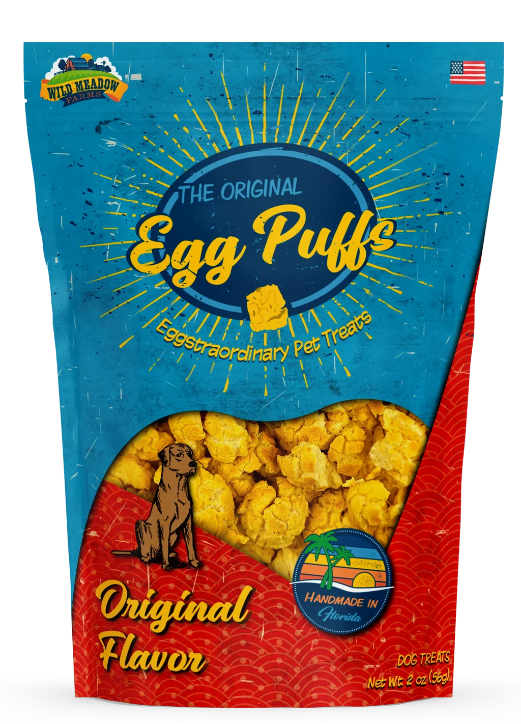 Egg Puffs Single-Ingredient Pet Treats, 2 oz