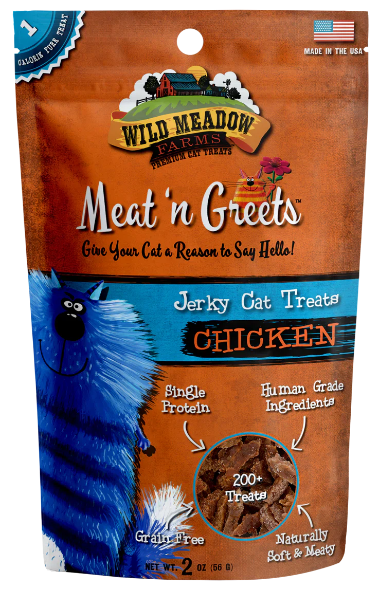 Chicken Meat 'N Greets Soft Jerky Cat Treats, Grain-Free